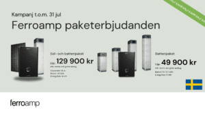 Ferroamp-paketet - Mer än bara solceller och batteri - KAMPANJ T.O.M. 31 JULI 2025 - Falu Solenergi
